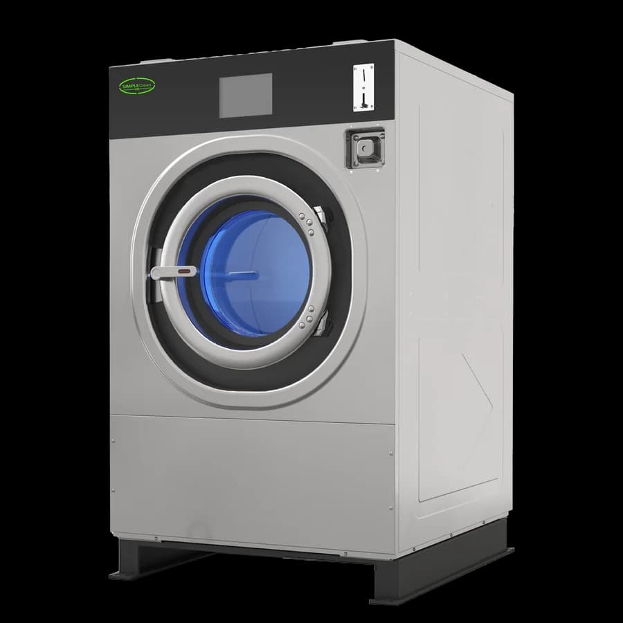 Simple Clean soft-mount washer, angled view