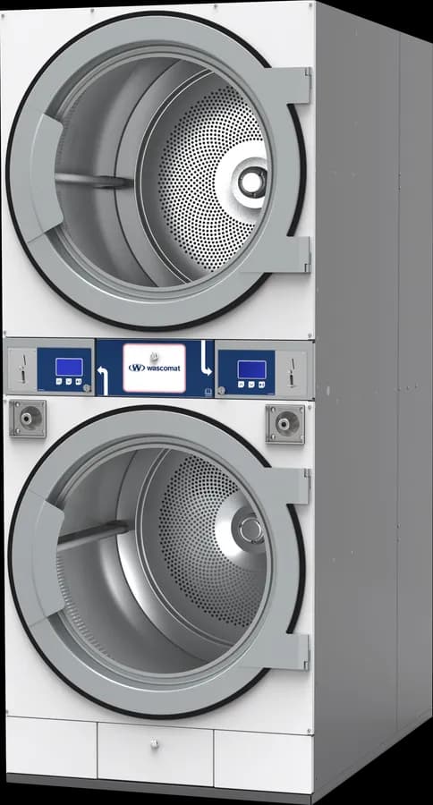 Wascomat D Series stacked dryer